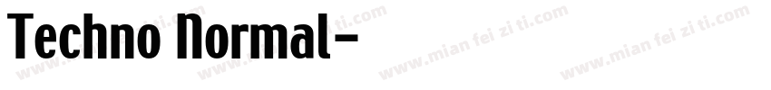 Techno Normal字体转换